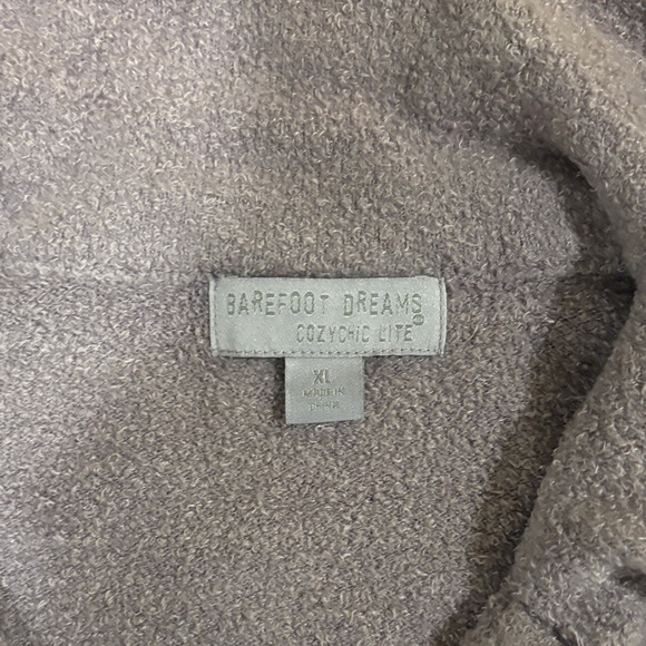 Barefoot Dreams Cozy Chic Lite Zip Up Purple - Picture 3 of 4